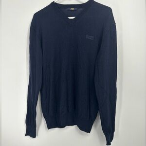 Cavalli Class Men's 100% Wool Navy Blue Crewneck Sweater Sz XL